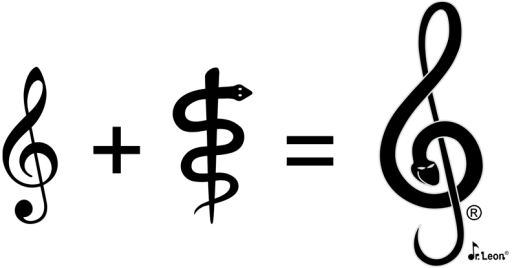 Symbol of Music + Symbol of Medicine = MediClef